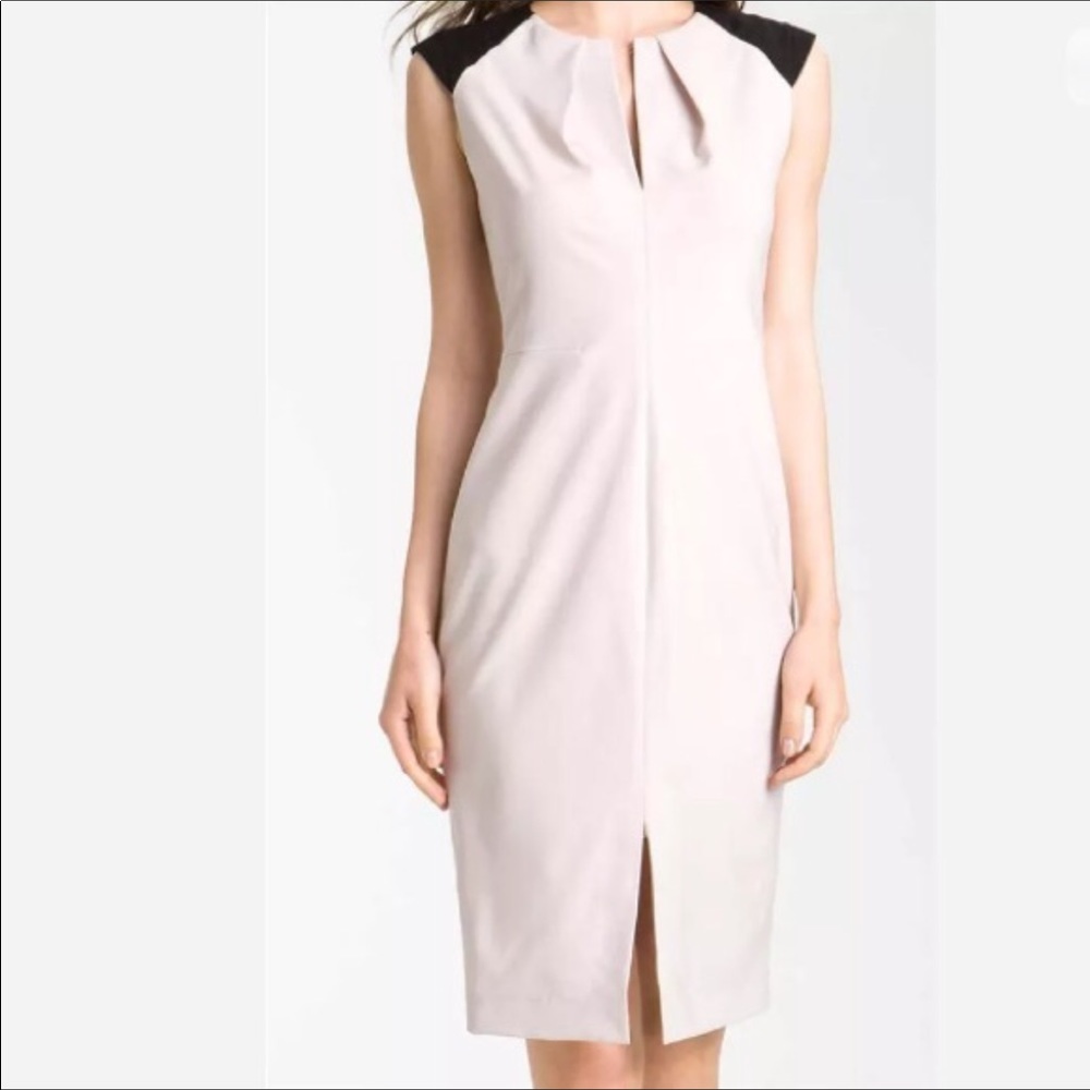 Rachel Roy taupe sheath dress 2